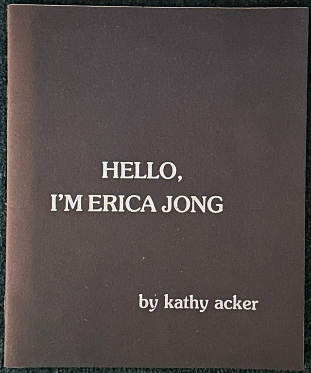 Hello, I'm Erica Jong